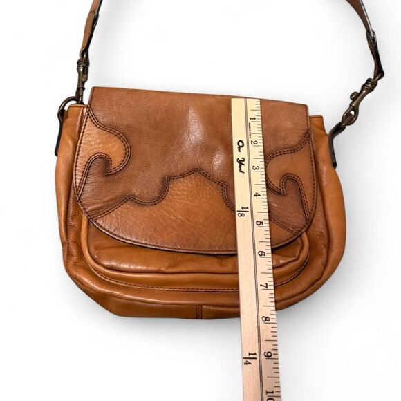 Pikolinos Women's Western Style Brown Genuine Leather Crossbody Bag Cowgirl Boho - Picture 7 of 7